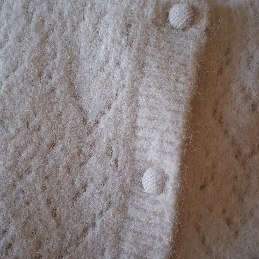 J. Crew Cream Open-Knit Cardigan Sweater - Picture 3 of 9